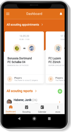 Scouting dashboard Scouting dashboard